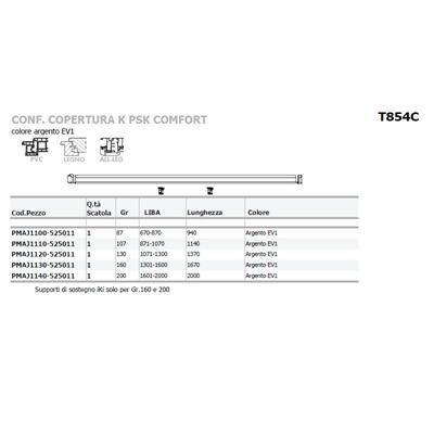 CONF. COPERTURE PSK160 GR87 ARGENTO 670-870        [*]