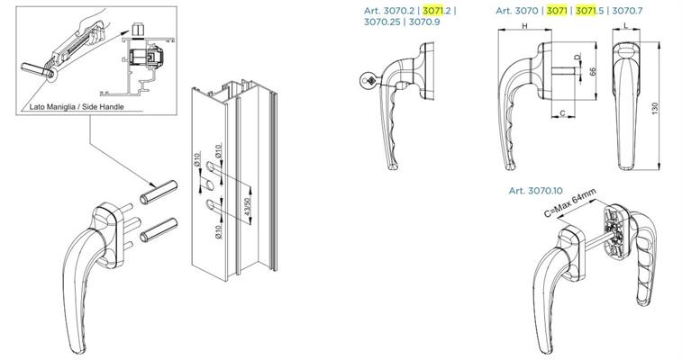 MARTELLINA COMFORT QUADR MM.7 INOX SATINATO [#]          (5)