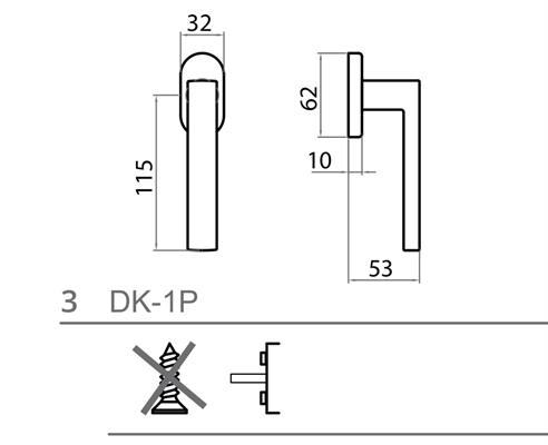 MARTELLINA QUATTRO DKx40 C/BUSS. d.9.5 ZCS squadrata YORK