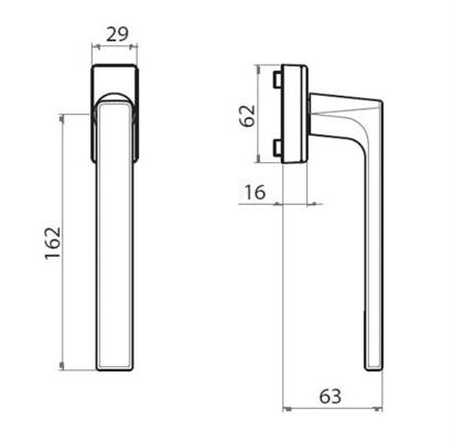 MANIGLIONE PER PSK ARGENTO F1 [#]