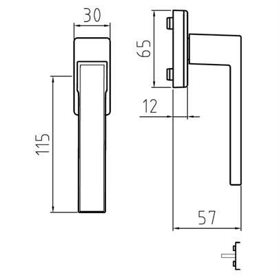 MARTELLINA AD Q-TRE CARLO DKx45 C/BUSS. d.9.5 ARGENTO F1[#]