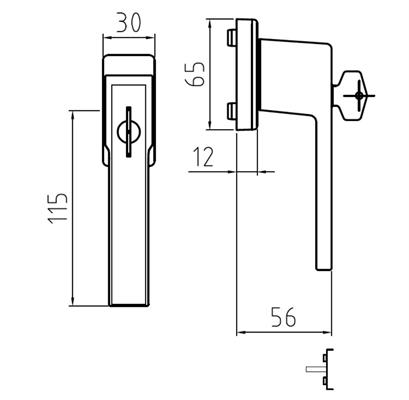 MARTELLINA AD Q-TRE CARLO CON CHIAVE DKx45 F1 ARGENTO