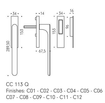 MANIGLIONE PER ALZANTE SCORREVOLE ONEQ ANODIC SILVER
