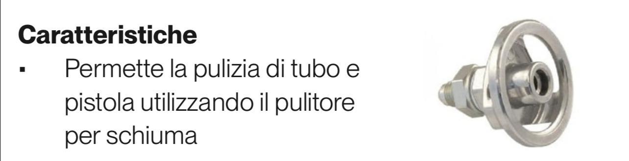 ADATTATORE PER PULIZIA TUBO E PISTOLA