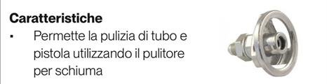 ADATTATORE PER PULIZIA TUBO E PISTOLA