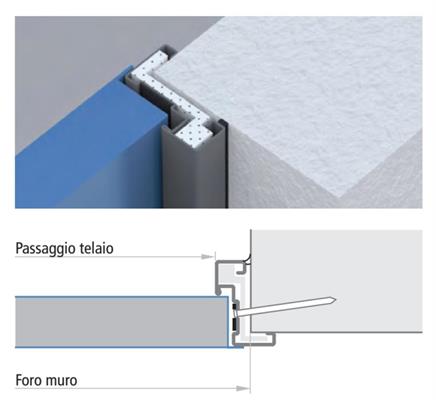 TELAIO ABBRACC. PROGET L.1200 DX REI120 PARETE 130 9010 [#]
