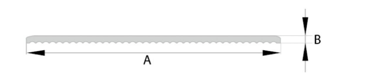 COPRIFILO PIATTO L.60xSp.2,5mm NUSSBAUM