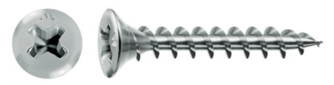 VITI PVC 4,3x45 T.SVAS.PIANA PH ZINC. 500  PZ.          (18)