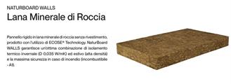 NATURBOARD WALLS PANNELLO IN LANA DI ROCCIA 80x600x1000