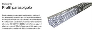 PROFILO PARASPIGOLO L 31/31/06 L.3000                  (500)