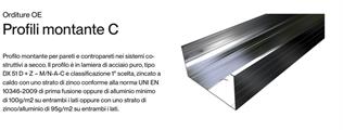 PROFILO MONTANTE C 50/75/50 SP.0,6MM L.3000            (120)