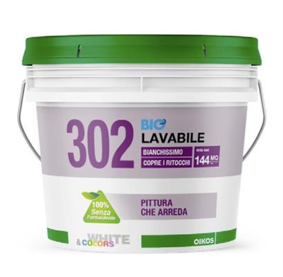 BIANCO 302 BIO LAVABILE LITRI 4 [#]