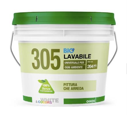 BIANCO 305 BIO LAVABILE LITRI 4 [#]