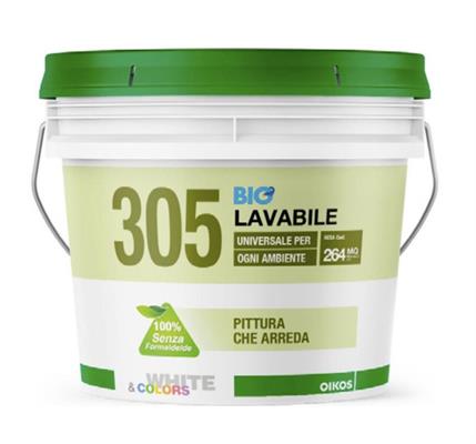 BIANCO 305 BIO LAVABILE LITRI 12 [#]