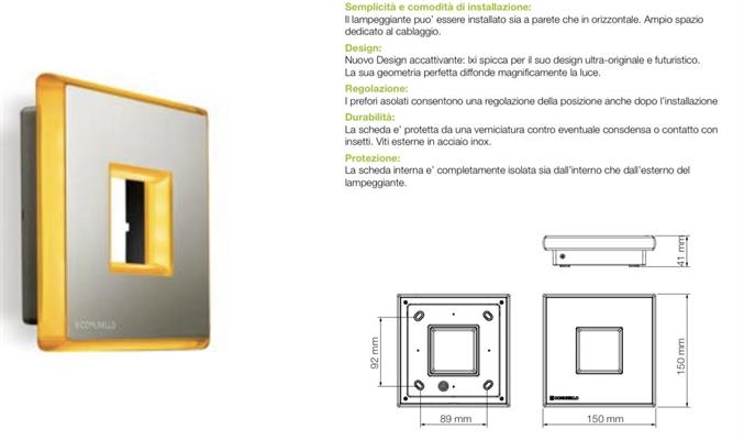 LUCE DI SEGNALAZIONE LAMPEGGIANTE
