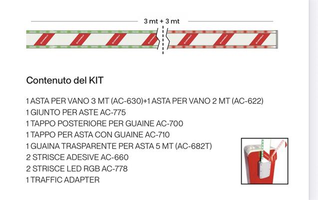 KIT GRUPPO ASTA 5mt SEMAFORICA