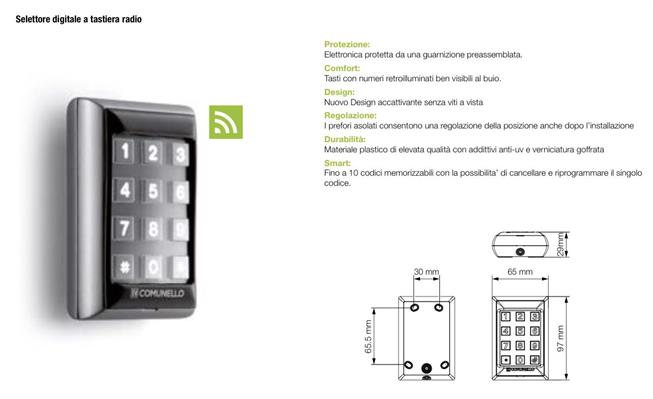 SELETTORE DIGITALE A TASTIERA RADIO