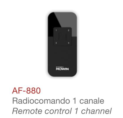 AF 880 RADIOCOMANDO ROLLING 1 CANALE NERO [#]