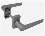 MANIGLIA DOPPIA KARMA ALLUMINIO RAL 9010