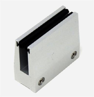 SUPPORTO PINZA X VETRO BALCONI OSSIDATA ARGENTO