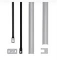 ASTE E COPERTURE ARGENTO H.2400 PER IDEA [#]