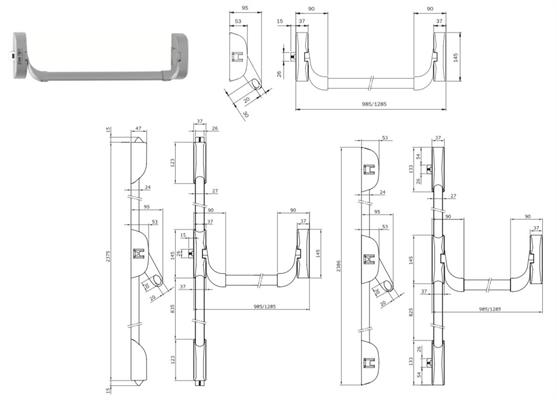 ANTIPANICO IDEA BASE MODULARE BIANCO