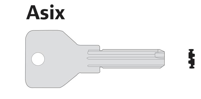 CHIAVE ASIX = CS146 (COME CS70P MA S/COPERCHIETTO) [#]  (50)