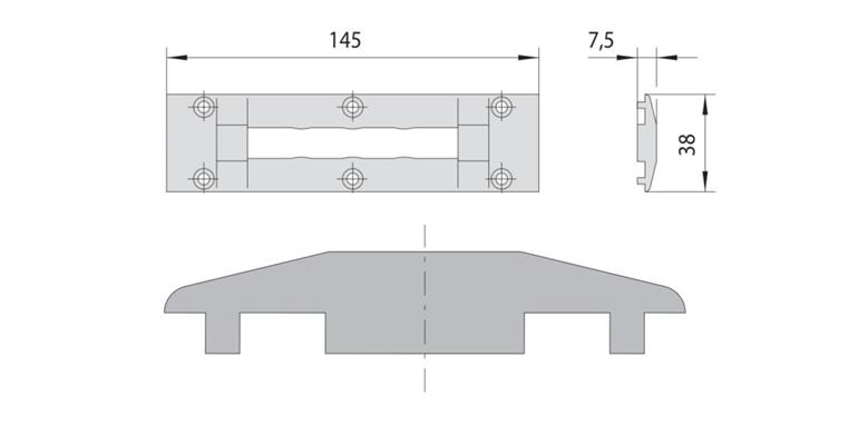 CONTROPIASTRA NYLON F. NC40                             (25)