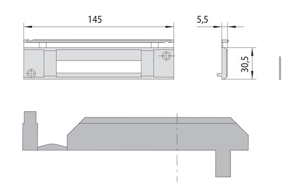 CONTROPIASTRA IN NYLON PER DEVIATORI NN40 FL            (25)