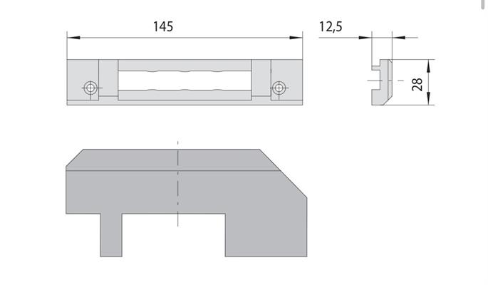 CONTROPIASTRA NYLON F. R40 NEWTEC-  R50T.T. FL          (25)