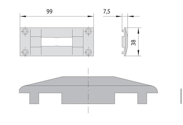 CONTROPIASTRA NYLON FS NC40                             (25)