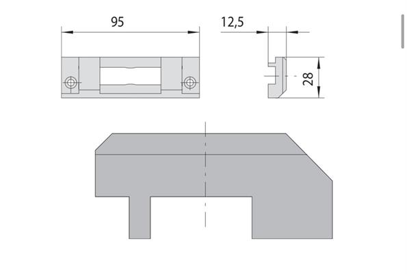 CONTROPIASTRA NYLON FS R40-NEWTEC-  R50T.T.             (25)