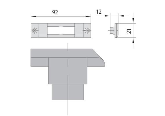 CONTROPIASTRA NYLON FASCIA STRETTA CAMERA EUROPEA       (25)