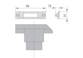 CONTROPIASTRA NYLON FASCIA STRETTA CAMERA EUROPEA       (25)