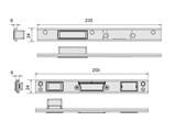 CONTROPIASTRE SX PER 3 SCROCCHI F.U 24X6                 (6)