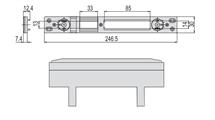 CONTROPIASTRA METALLO M P4 S. NNC40  R40                (12)