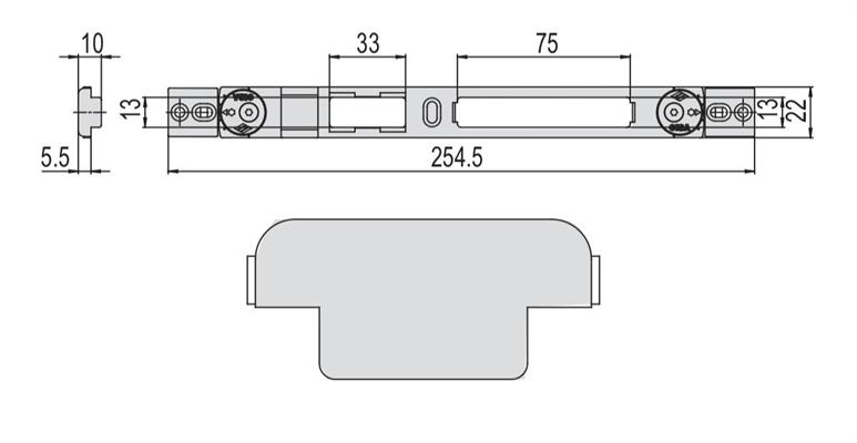 CONTROPIASTRA METALLO M GOL400-ABITHAL-NC45             (12)