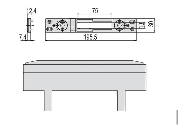 CONTROPIASTRA METALLO F P4 S. NNC40  R40                (12)