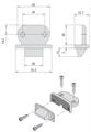 BOCCHETTA REGOLABILE PER PORTE IN LEGNO E PVC            (6)