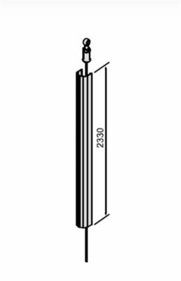 KIT DI PROLUNGAMENTO PER ANTIPANICO ALPHA BIANCO (CON CAVI)
