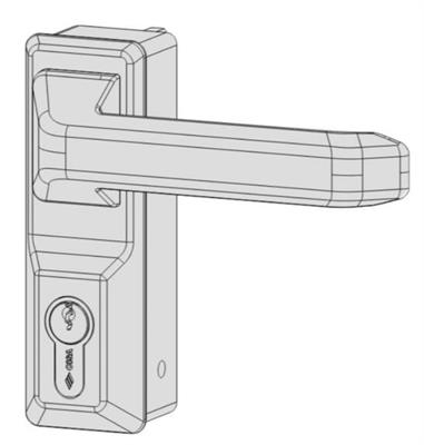 PLACCA MANIGLIA CILINDRO PER ANTIPANICO ALPHA       [#]  (6)