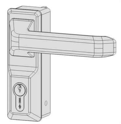PLACCA MANIGLIA CILINDRO BIANCA                         (10)