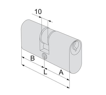 CILINDRO LOGO OVALE L.63 35+28 [#]                      (24)