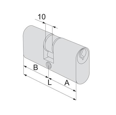 CILINDRO OVALE L.56 (28+28) [#]                         (24)