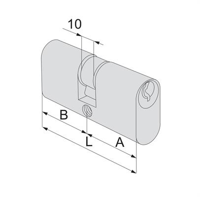 CILINDRO OVALE L.60 30+30                               (12)