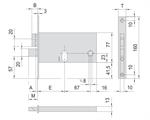 SERRATURA ELET. F14,7.E80 2 MAN + SCR                    (1)