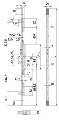 SERRATURA ELET.MULTIPU.F.-- E35 SCR .+MAND.