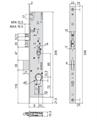 SERRATURA ELET. 3PUNTI   F22 E25 SCR.+2MAND.             (1)