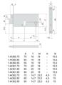 SERRATURA LARGA C/SAG. F20 E90 SCR. + 2MAND.             (1)