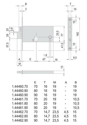 SERRATURA LARGA F16 E90 SCR. + 2 MANDATE [#]